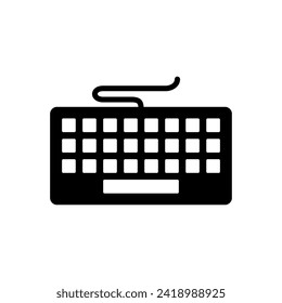 Vector de icono de teclado. símbolo vector de teclado