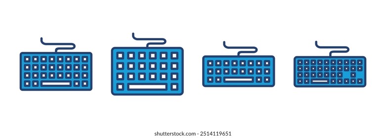 Keyboard icon vector. keyboard vector symbol