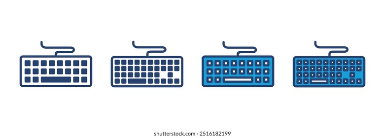 Keyboard icon vector. keyboard vector symbol