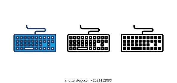 Icono de teclado Vector. Vector de teclado