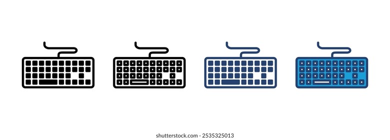 Icono de teclado Vector. Vector de teclado
