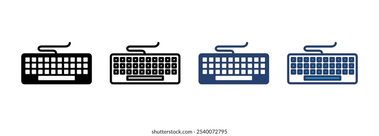 Ícone de teclado vetor. símbolo de vetor de teclado