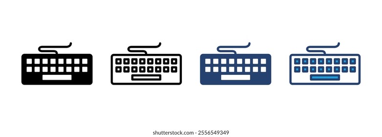 Keyboard icon vector. keyboard vector symbol