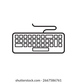 Vektor des Tastatursymbols. Tastaturvektorsymbol