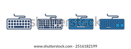 Keyboard icon vector. keyboard vector symbol