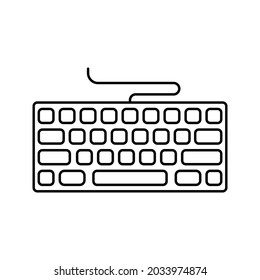 Vector de icono de teclado. color de símbolo vector de teclado editable