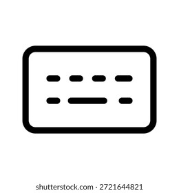 Ilustração de design de símbolo de vetor de ícone de teclado