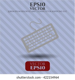 Tastatur-Symbol Vektorsymbol flach eps jpg app Web-Concept-Website