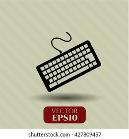 Keyboard icon vector symbol flat eps jpg app web concept website