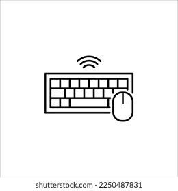 Keyboard icon vector. keyboard vector symbol illustration on white background