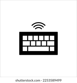 Keyboard icon vector. keyboard vector symbol illustration on white background