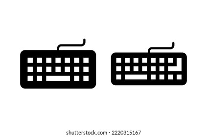 Keyboard icon vector for web and mobile app. keyboard sign and symbol