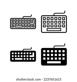 Keyboard icon vector for web and mobile app. keyboard sign and symbol