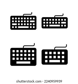 Keyboard icon vector for web and mobile app. keyboard sign and symbol