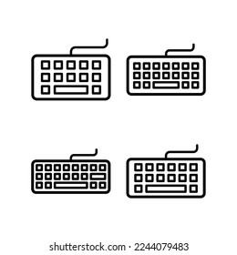 Keyboard icon vector for web and mobile app. keyboard sign and symbol