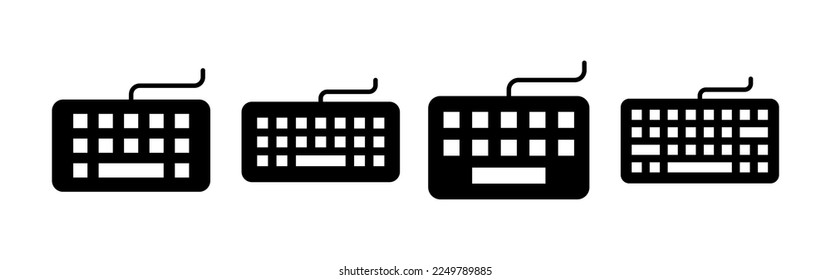 Keyboard icon vector for web and mobile app. keyboard sign and symbol
