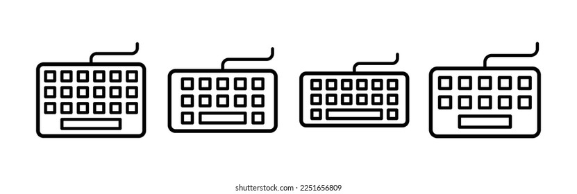 Keyboard icon vector for web and mobile app. keyboard sign and symbol