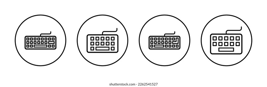 Keyboard icon vector for web and mobile app. keyboard sign and symbol