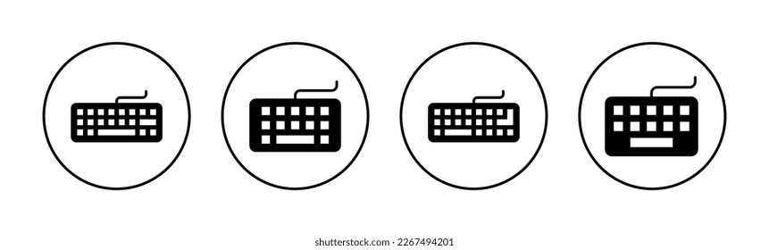 Keyboard icon vector for web and mobile app. keyboard sign and symbol