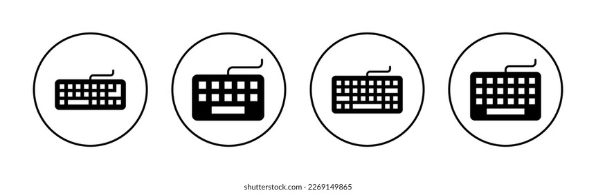 Keyboard icon vector for web and mobile app. keyboard sign and symbol