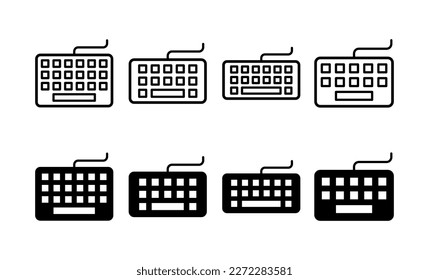 Keyboard icon vector for web and mobile app. keyboard sign and symbol