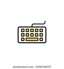 Keyboard icon vector for web and mobile app. keyboard sign and symbol