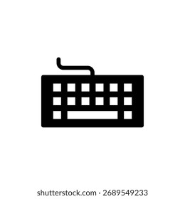 Vetor de ícone de teclado para aplicativo móvel e Web. símbolo e sinal de teclado