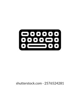 Keyboard icon web design in vector