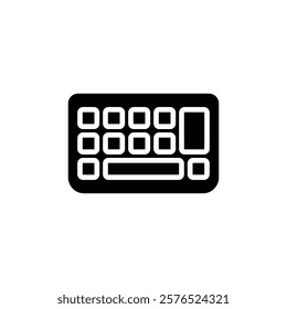 Keyboard icon web design in vector