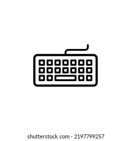 Icono de teclado para aplicación web y móvil. signo de teclado y símbolo