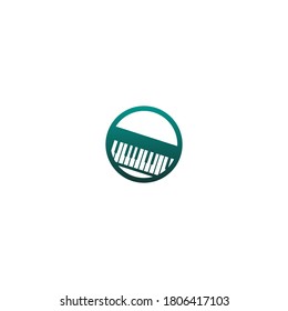 Keyboard icons with a music band theme illustration