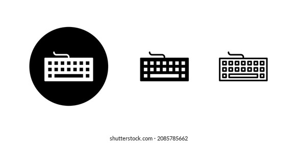 Keyboard icons set. keyboard sign and symbol