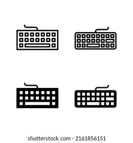 Keyboard icons vector. keyboard sign and symbol