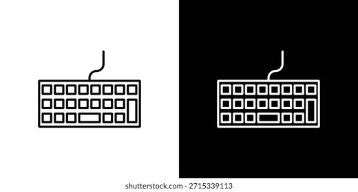 Modelo de vetor de ícones de teclado, EPS 10 para design