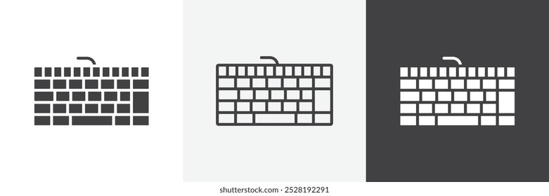 Keyboard icon.Trendy modern flat linear vector illustration on white background.