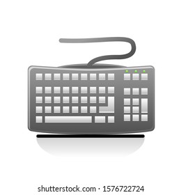 Keyboard Illustration design, Keyboard vector isolated design.