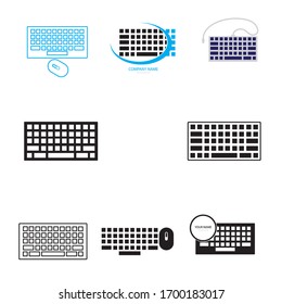 Logo-Vektorillustration für Tastaturillustrationen