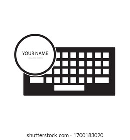 icono de ilustración de teclado vector