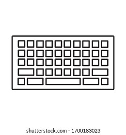 icono de ilustración de teclado vector