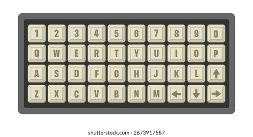 Keyboard illustration for material ui design