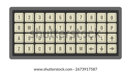 Keyboard illustration for material ui design