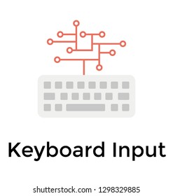 Keyboard input flat detailed icon 