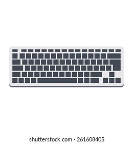 Keyboard. Isolated icon pictogram. Eps 10 vector illustration.