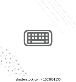 keyboard isolated line icon for web and mobile