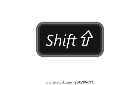 teclado, tecla, botão, símbolo, design, ícone, computador, tecnologia, digital, interface, hardware, aplicativo, branco, preto, cinza, letra, tipografia, tipo, fonte, maiúsculas, seta, para cima, direção, entrada