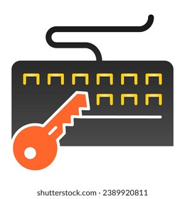 Tastatur- und Tastenkombination Symbole zum Schutz der Tastatur im trendigen, flachen Stil. Das Design des Sicherheitsgrades wurde für Web und App entwickelt. EPS10