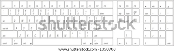 Keyboard Layout Vector Format Stock Vector (Royalty Free) 1050908