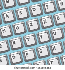 keyboard with letters