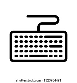 keyboard line icon
