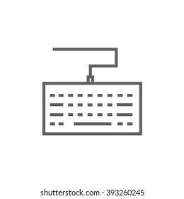 Keyboard line icon.